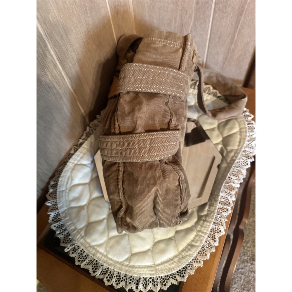 Vintage Corduroy Brown Gap Large Hobo Computer Messenger Bag - Picture 4 of 13